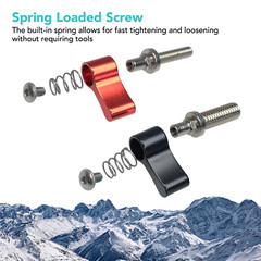 Adjustable 4pcs Thumb Lever Screw, M4*17mm & M6*17mm Sizes (Red or Black)