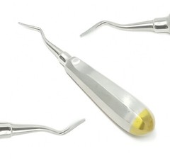 2 Potts Dental Tooth Surgery East West Elevator # 6+7 L&R Standard handle Gold