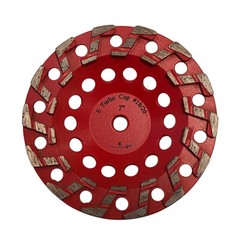 7″ Aggressive Diamond Grinding Concrete Cup Wheels 5/8″-11 Arbor #18/20 Grit