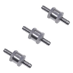 3pcs 8mm 5/16″ Fuel Line One Way Non Return Check Valve Petrol Diesel Oil Silver