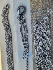 Tractel Inc. USA tralift 1 ton 30ft Chain Hoist W/1t Hook 6 x 18mm Grade 50 Blue