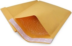 250 #DVD 7.25″x9.75″ Kraft Paper Bubble Padded Envelope Mailers Shipping Case