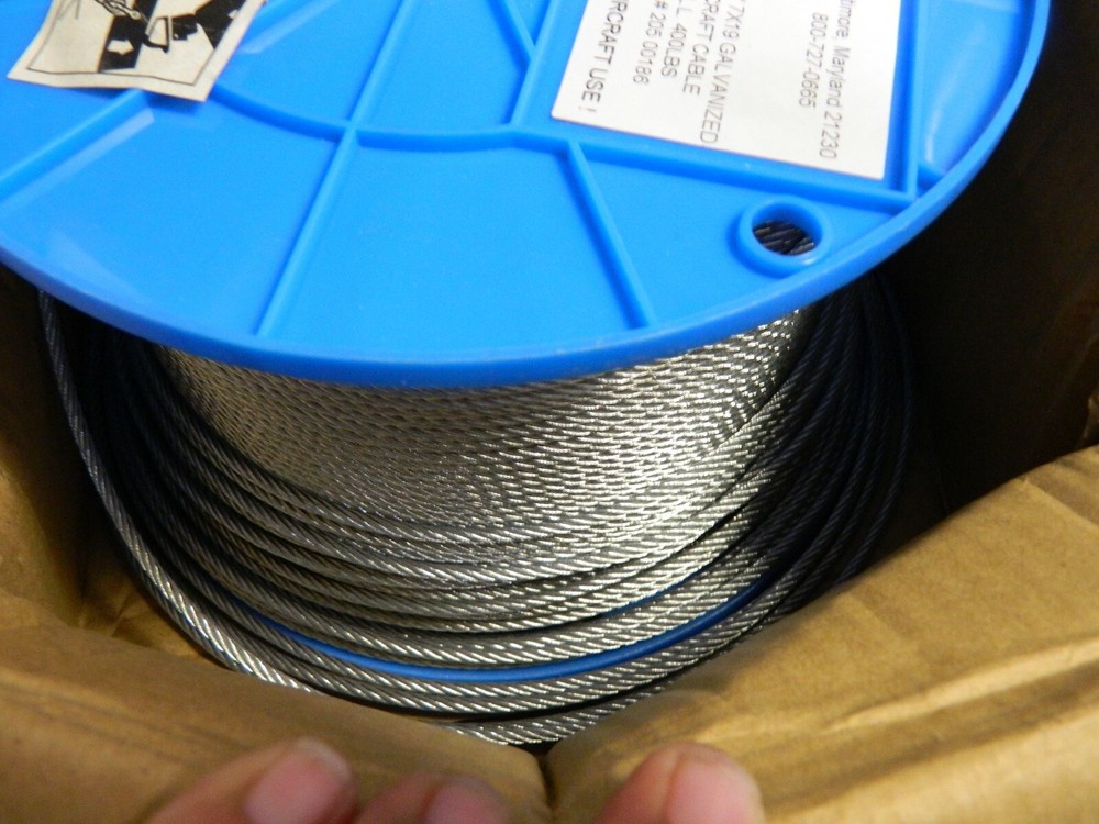 WorkSmart 1/8″ Diam Galvanized Steel Wire Rope Approx 700 Ft 45701620