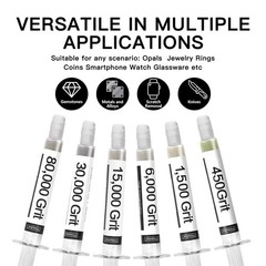 Diamond Polishing Compound Kit of 6 Lapping Paste 80,000 to 5 grams