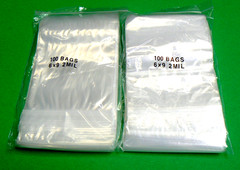 6″ x 9″ Zip Seal Lock Bags Poly Reclosable 2 Mil Clear 200 Zip Slide Lock Bag