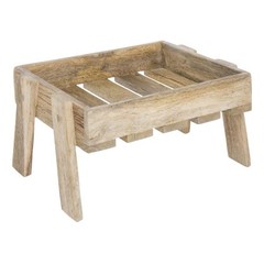 HUBERT® Tall 1/2 Size Mango Wood Riser – 14 1/4″L x 10 9/10″W x 6 1/2″H