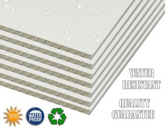 4mm Corrugated White Plastic Sheets 18×24 24×36 24×48 36×36 Coroplast Sign SALE