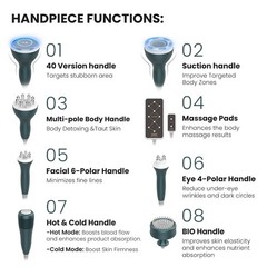 9 in 1 Beauty Machine for Skin Smoothing & Enhance Body Curves Vertical Model