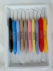 10 Pcs Dental Composite Filling Instruments LM Arte Silicone Handle
