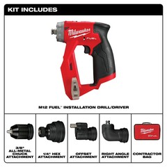 Milwaukee 2505-80 M12 FUEL 12V 4-in-1 Install Drill/Driver -Bare Tool – Recon