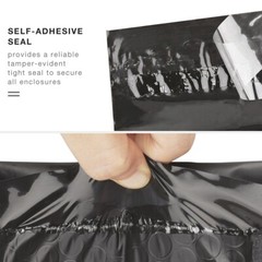 ProLine® 50 Black #2 8.5×12 Poly Bubble Padded Self Seal Envelopes Mailers