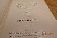 VINTAGE USS STEEL THE MAKING SHAPING AND TREATING OF STEEL UNITED STATES STEEL