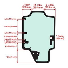 Fits Case / Fits New Holland Skid Steer Door Glass – Part Number 47405930