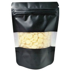 Matte Black Food Grade Aluminum Zip Seal Bags for Doughnut Hole Products 9x13cm