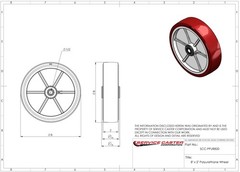 Lavex 257UB1660 U-Boat Utility Cart Wheel Replacement – Service Caster Brand