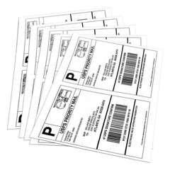 1000 Shipping Labels Half Sheets Blank 8.5″ x 5.5″ Self Adhesive 2 Per Sheet