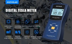 Handheld Gauss Meter Tesla Meter Permanent Magnet 1% 2% 5% Accuracy