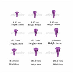 Dental Healing Abutment Caps RC NC ∅4.5/5/6.0 Titanium Fit Straumann ITI