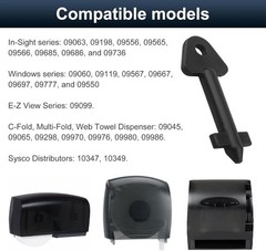 Dispenser Key for Kimberly Clark Cross Key 770767, Dispenser Cross Key for JRT J