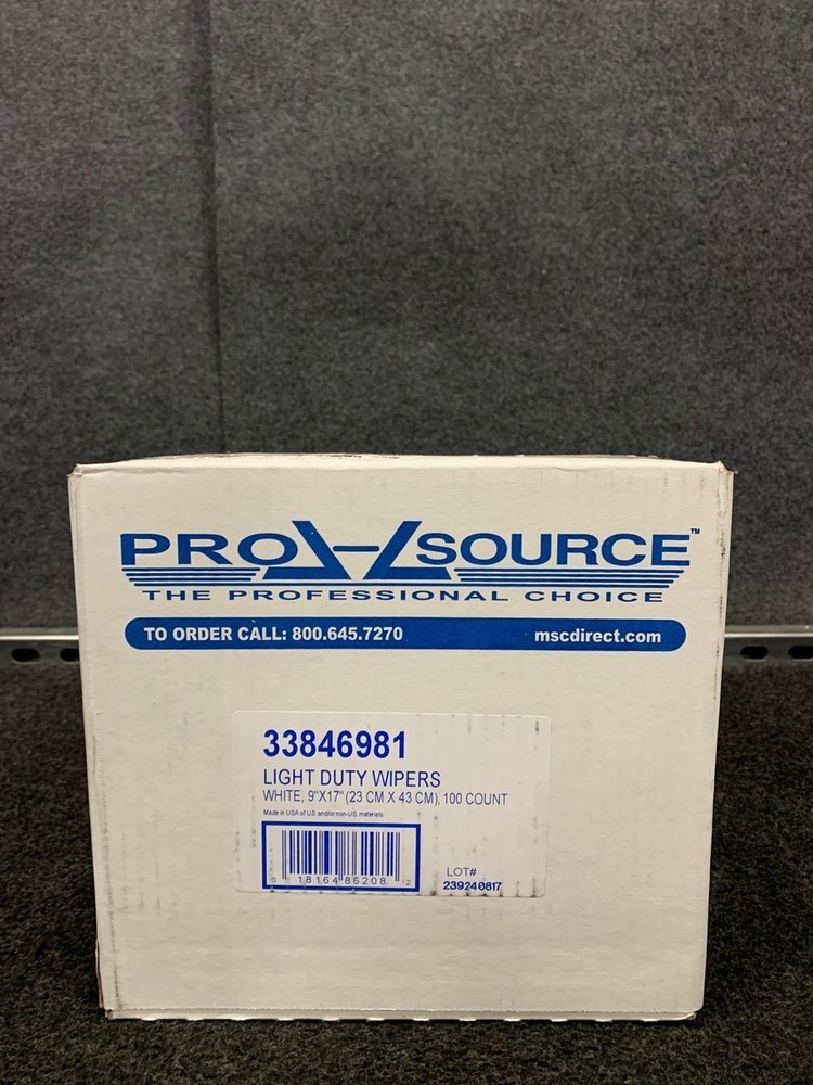 PRO SOURCE 33846981 Light Duty Wipers 9″x17″, Box of 100