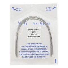 100PCS Dental Orthodontic Arch Wire Niti Natural Form Round Rectangular 16×22 14