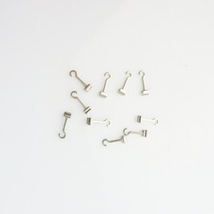 10pc Dental Stops Orthodontic Crimpable Hooks Short/Long/Left Cross tubes Braces