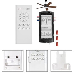 Black White Remote Control Ceiling Fan Kit 1 Set DC Output Ceiling Fan Receiver！