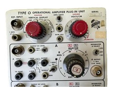 1967 Tektronix Type O Plug-In Operational Amplifier 8 Tubes! For Tektronix 547