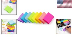 800 Sheets 1.5×2 Inch Sticky Notes 8 Pads Bright Colors Self-Stick Reminder Pads