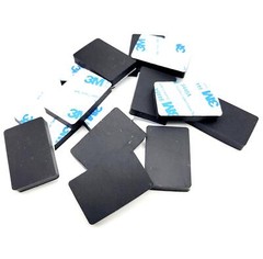 1 1/2″ x 1″ Rectangle Stick on Rubber Feet Bumpers 3/16″ Thick 3M Backed Pads