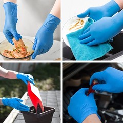 Schneider Nitrile Exam Gloves, 4 Mil, Blue, Small 100-ct Box, Gloves Disposa…