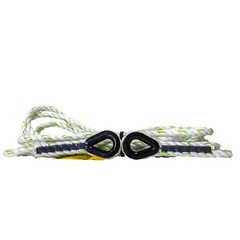 SafeWaze FS-700-30-TT 30ft Rope Lifeline w/ Thimbled Ends 5/8in 3-Strand