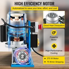 370W Electric Wire Stripping Machine 0.06-1.5in Power Cable Stripper