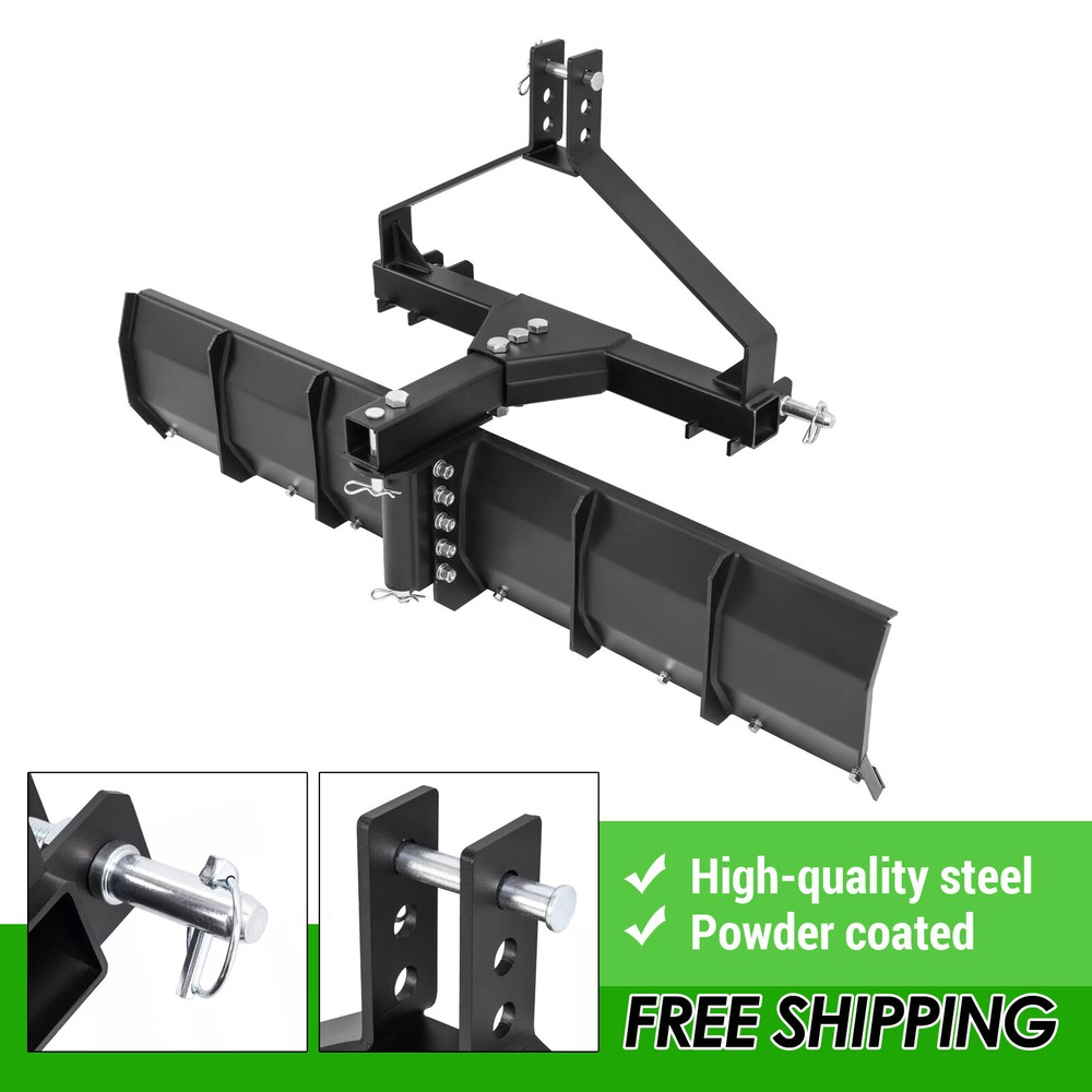 For Category 0 & 1 Tractors 3 Point Rear Grading Blade Scrape Blade Steel 52″