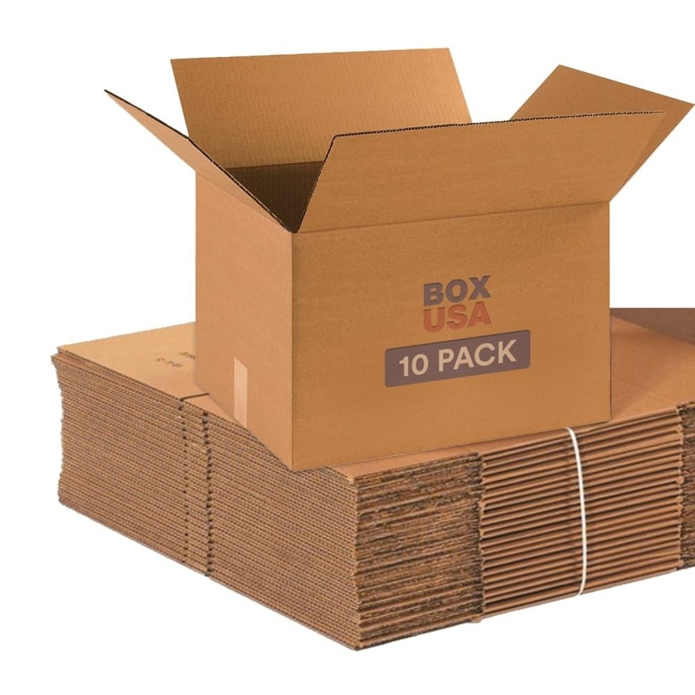 Moving Boxes Medium 18″L x 14″W x 12″H 10-Pack | Corrugated Cardboard Box for S