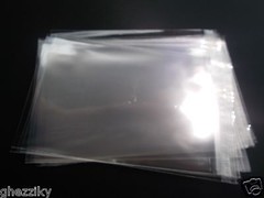 100 Clear Resealable Self Adhesive Seal Cello Lip & Tape Plastic bags 1.6 mil