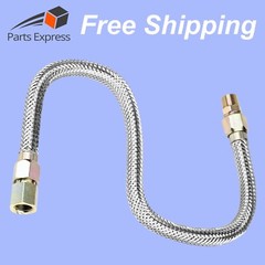 Flexible Stainless Steel Hose for High Pressure Steam Service [1/2″ NPT x 36″ L]