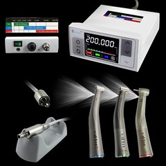 CICADA Display LED Dental Electric Motor + 1:1 1:5 16:1 Handpiece Contra Angle