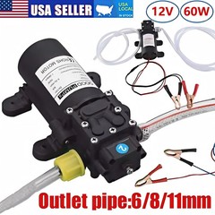 USA 12V Motor Oil Fuel Fluid Extractor Electric Siphon Transfer Change Pump 60W