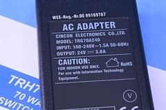 Cincon AC Adapter 70 Watt 24VDC 3A 100-240V Input ITE Switch Adapter