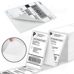 100-10000 4×6 Fanfold Direct Thermal Shipping Labels for Zebra & Rollo Printers