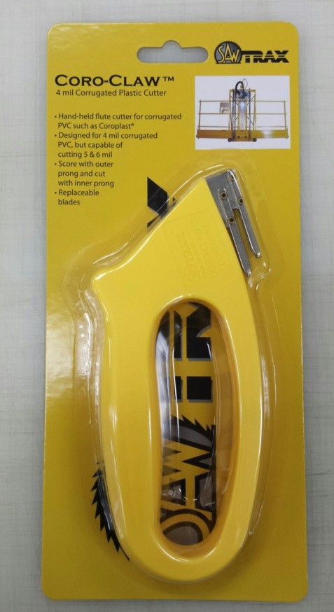 CoroClaw 4 MIL Corrugated Plastic Cutter 4 vinyl signs