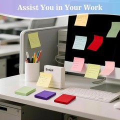 40 Pads Sticky Notes 1.5×2 Inch 16 Colors Self Stick Memo Notes Removable Pads