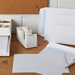 WHITE ENVELOPES SELF SEAL 90/80GSM QUALITY PLAIN PAPER CHEAP BEST STRONG LETTER