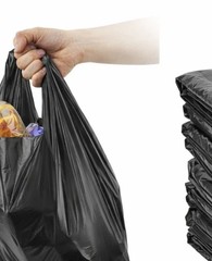 Black T-Shirt Carryout Bags (1,000 ct.) by Poly-America