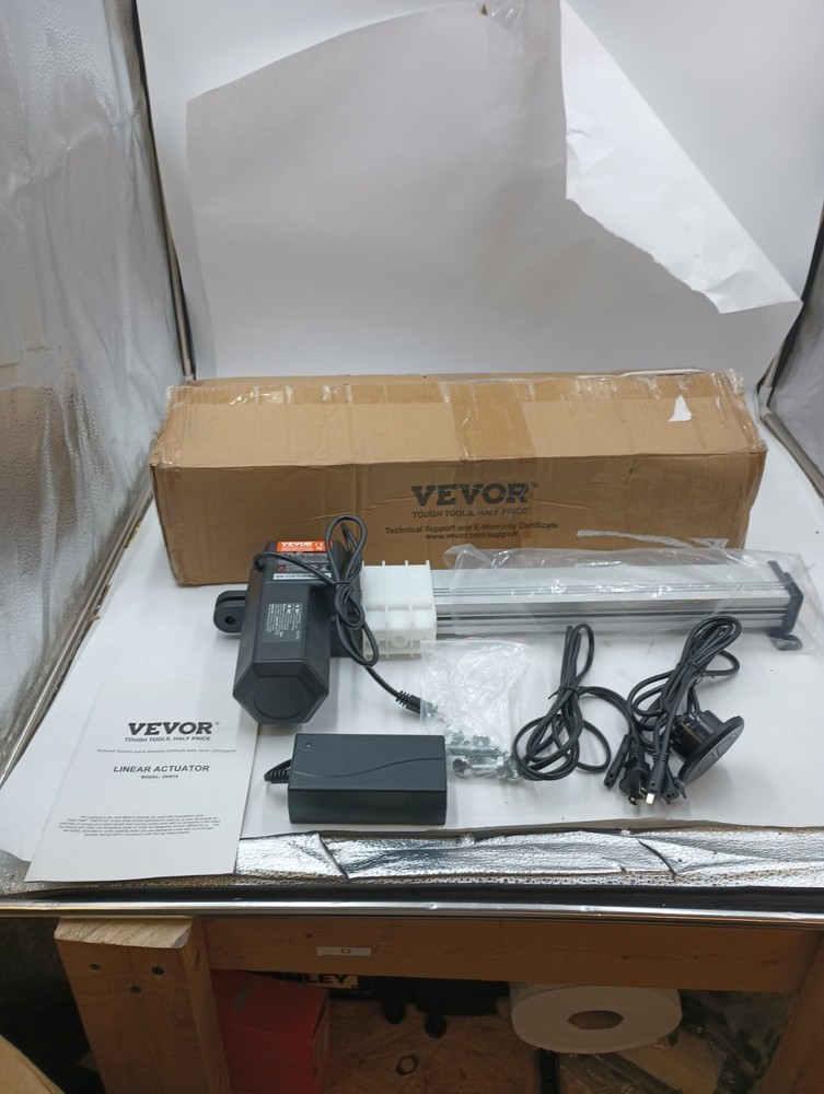 VEVOR LINEAR ACTUATOR OK618 REMOTE CONTROLLED 24V 1000N 330MM IP44 AC100-240V