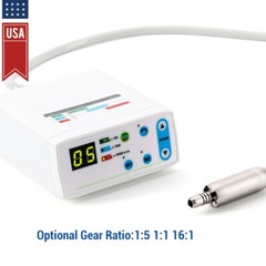 AZDENT Dental Brushless LED Electric Micro Motor 4 Holes 1:1/1:5/16:1 E-Type