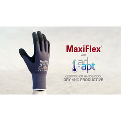 MaxiFlex 34-874 Ultimate Gloves Black Nylon/Nitrile – Medium Size Pack of 3