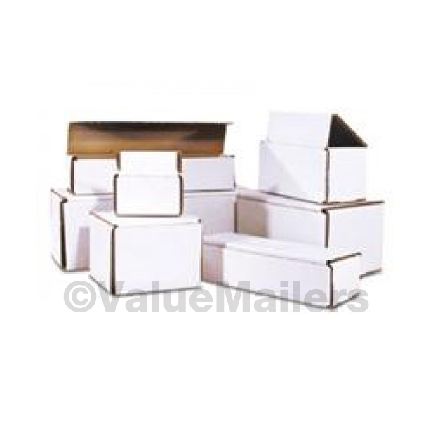 100 – 11 1/2 x 3 1/2 x 3 1/2 White Corrugated Shipping Mailer Packing Box Boxes