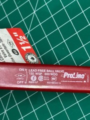 NOS Proline 107-007NL 1-1/2″ FIP x 1-1/2″ Brass FIP Ball Valve Full Port Lever